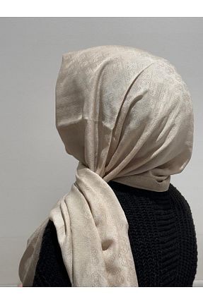 شال بژ زنانه پلی استر Aker - کد 895399392