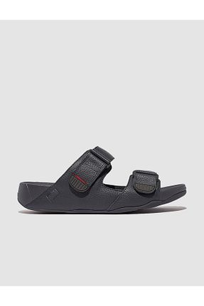 دمپائی سرمه ای مردانه چرم خالص Fitflop - کد 829209415