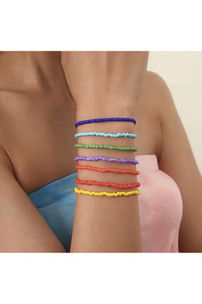 دستبند جواهر رنگی زنانه منجق PUNIX - کد 895422770