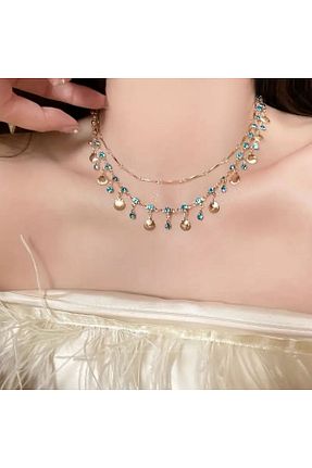 ست جواهر متالیک زنانه روکش طلا Minnoş Dükkan - کد 895422448