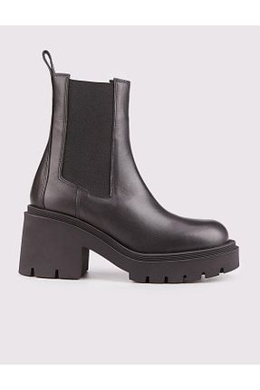 بوت / نیم بوت مشکی زنانه چرم خالص Cabani - کد 378533420