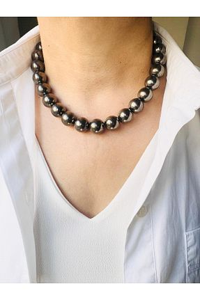گردنبند جواهر طوسی زنانه اکریلیک DEVİ fashion - کد 891030247
