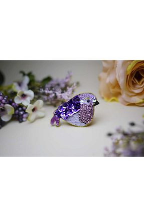 سنجاق سینه صورتی Butik - کد 895464423