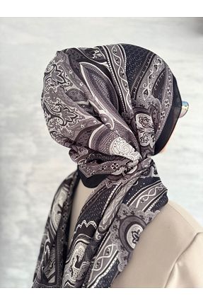 شال طوسی زنانه پنبه ای R&S - کد 895473665
