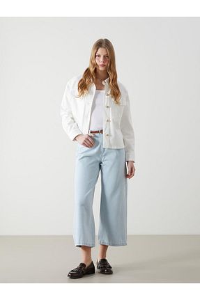شلوار آبی زنانه کتان LC Waikiki - کد 895491454