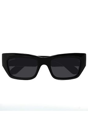 عینک آفتابی مشکی زنانه UV400 Gucci - کد 742845656