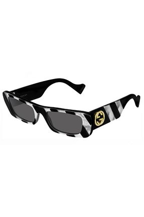عینک آفتابی مشکی زنانه UV400 Gucci - کد 123543020