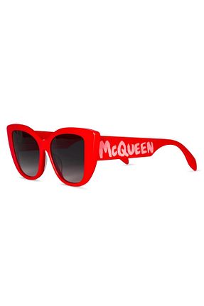 عینک آفتابی قرمز زنانه UV400 ALEXANDER MCQUEEN - کد 305438351