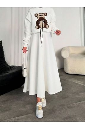 دامن حجاب سفید زنانه رگولار Yesui - کد 895522054