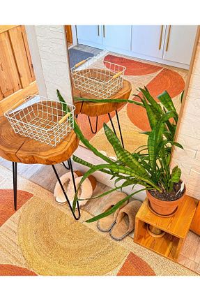 گلیم بژ پنبه ای kilim home - کد 854449693