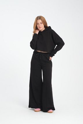ست بالاتنه و پائین تنه مشکی زنانه بافتنی Store - کد 895585784