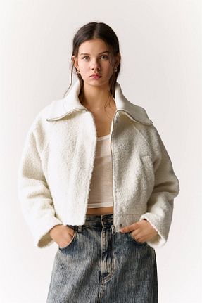 کت نباتی زنانه کراپ Pull & Bear - کد 896940371