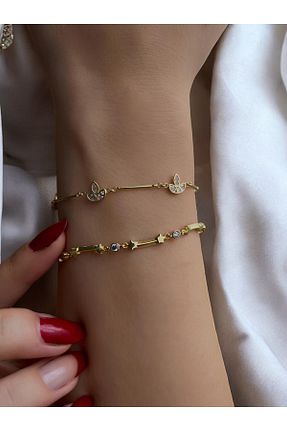 دستبند نقره زرد زنانه 925 عیار Vigens Mulier - کد 895608974