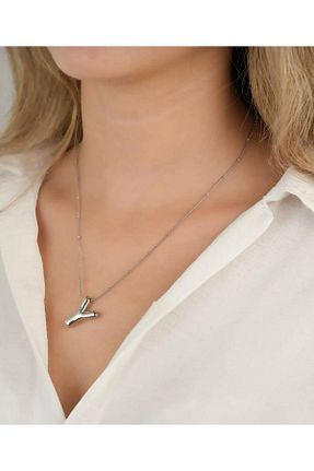 گردنبند استیل ( فولاد ) طوسی زنانه استیل (فولاد) ZÜMRA - کد 895613575