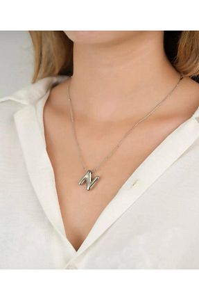 گردنبند استیل ( فولاد ) طوسی زنانه استیل (فولاد) ZÜMRA - کد 895612196