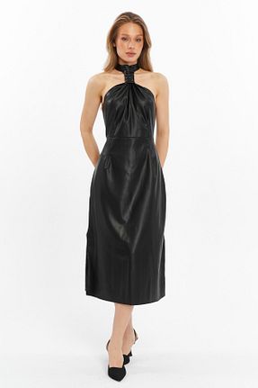 لباس مشکی زنانه بافتنی Grenj Fashion - کد 895632380