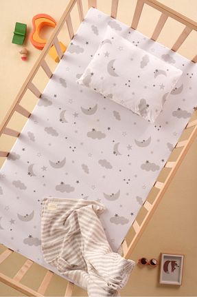 ملحفه کودک و نوزاد سفید Poplin Bondberro - کد 896980861