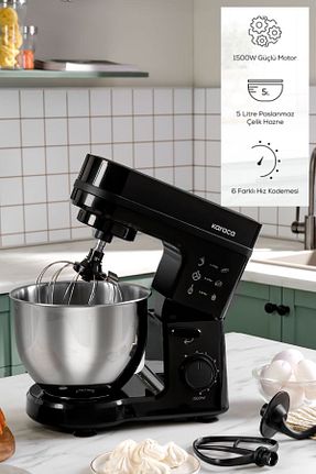 میکسر و ست میکسر مشکی 500-1500 Watt Karaca - کد 822331199