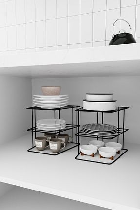 نظم دهنده کمد مشکی فلزی EVA METAL TASARIM - کد 729874324