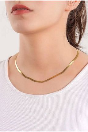 گردنبند استیل ( فولاد ) زرد استیل ضد زنگ stainles steel - کد 895652193