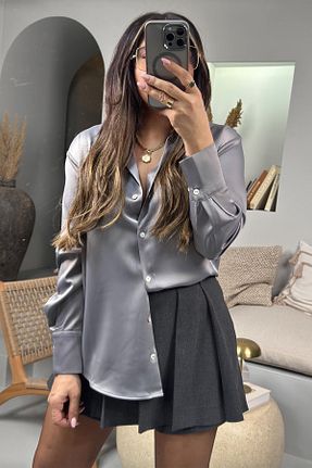 پیراهن طوسی زنانه رگولار Sohotique By P - کد 895652393