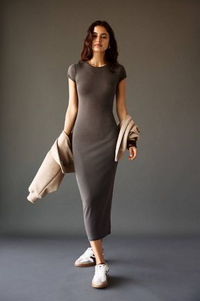 لباس قهوه ای زنانه بافتنی Pull & Bear - کد 897038222