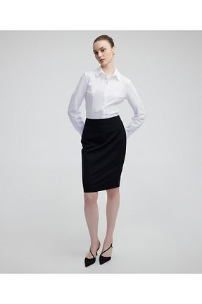 دامن مشکی زنانه ساده MISS IPEKYOL - کد 895662133