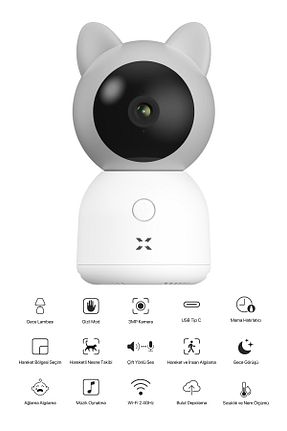 بیسیم و دوربین و ردیاب سفید Xenon Smart - کد 828567177