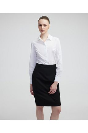 دامن مشکی زنانه ساده MISS IPEKYOL - کد 895662133