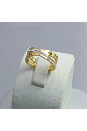 انگشتر استیل (فولاد) طلائی زنانه استیل (فولاد) MODA - کد 895669815