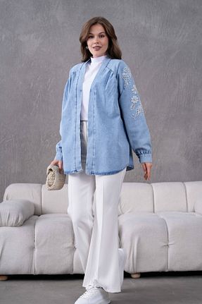 کت رنگی زنانه اورسایز Miss Allos - کد 895664622