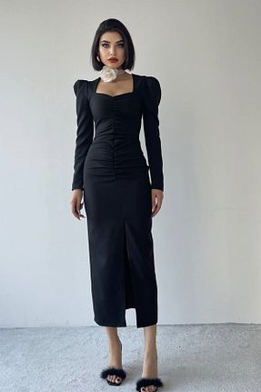 لباس مشکی زنانه بافتنی barış sülün lovebox - کد 895686880