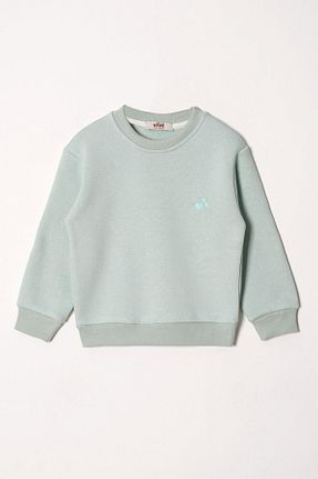 سوئیشرت سبز بچه گانه نقش دار / کار شده zepkids - کد 895672733
