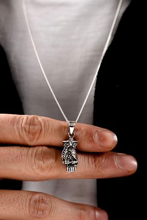 گردنبند نقره سفید زنانه 925 عیار Ebrar Silver - کد 895672323