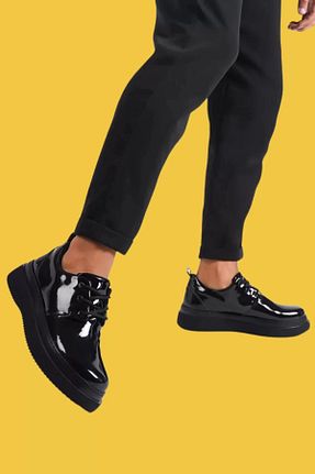 کفش کژوال مشکی مردانه چرم مصنوعی shoecide - کد 789107285