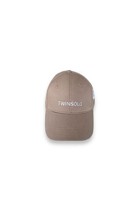 کلاه بژ زنانه پنبه ای TWINSOLO - کد 895695050