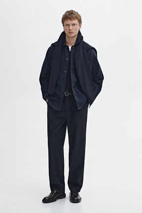پیراهن سرمه ای مردانه رگولار Massimo Dutti - کد 897129846