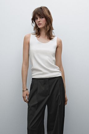 تیشرت سفید زنانه رگولار Massimo Dutti - کد 897129558