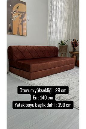 کاناپه نارنجی مخمل MEVSİMHOME - کد 839264915