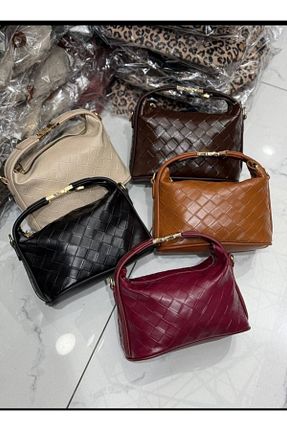 کیف دستی قهوه ای زنانه ابعاد کوچک eflanmoda - کد 895780623