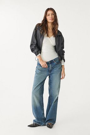 بادی نباتی زنانه یقه هفت Stradivarius - کد 895729669