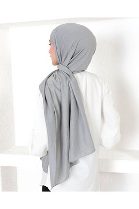 شال طوسی زنانه پنبه ای FATELLA - کد 895787630
