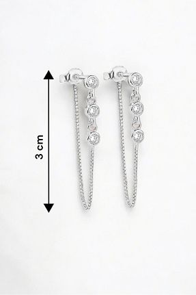 گوشواره نقره زنانه 925 عیار jelux silver - کد 742903104