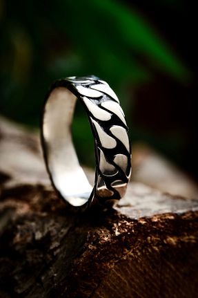انگشتر نقره سفید مردانه 925 عیار Ebrar Silver - کد 895811401
