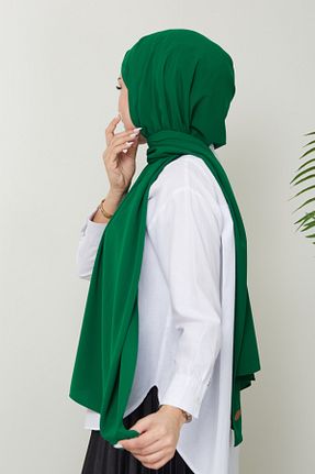 شال سبز زنانه Medine İpeği FATELLA - کد 895819756