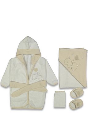 حوله پالتوئی نوزاد و کودک بژ بچه گانه پنبه ای Cherub Baby - کد 895860293