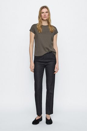 شلوار طوسی زنانه پنبه ای Massimo Dutti - کد 882796636