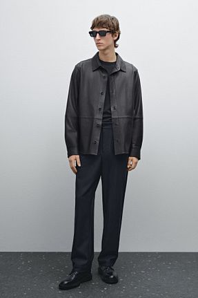 شلوار سرمه ای مردانه پلی استر Massimo Dutti - کد 888830334