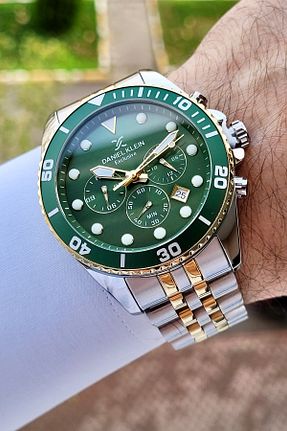 ساعت مچی زرد مردانه 45 میلی متر Daniel Klein - کد 895913895