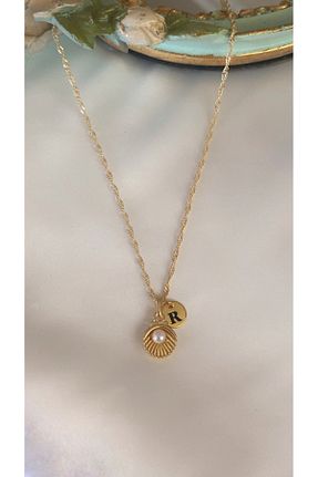 گردنبند جواهر طلائی زنانه روکش طلا Asia by Leuvoié - کد 895878946